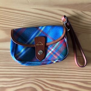 Dooney and Bourke Elba Flap Plaid Wristlet